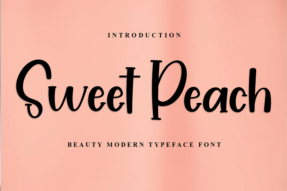 Sweet Peach, a Script Font by FreshTypeINK (Photo 1 of 8)