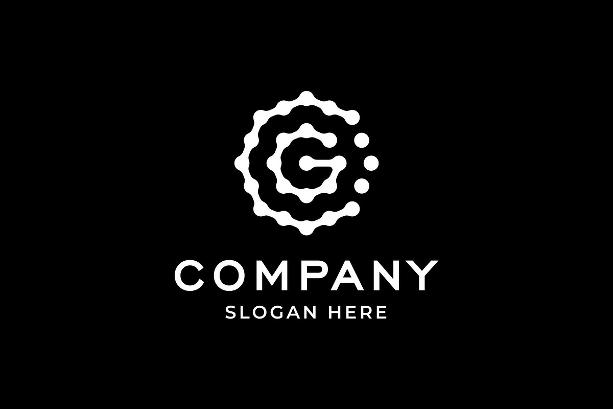 Letter C G Tech Connencting Dots log, a Branding & Logo Template by Buqancreative (Photo 3 of 3)