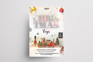 Christmas Toy - 2 Flyer Postcards