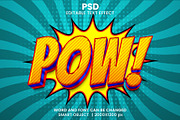 Pow Comic Editable Psd Text Effect, a Brushes & More by bdrobin (Thumbnail 1 of 2)