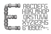 Pipe Font, a Font by Handmadefont (Thumbnail 2 of 9)