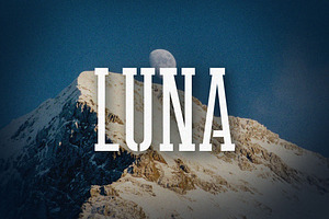 Luna, a Slab Serif Font by ORCA Creative Store