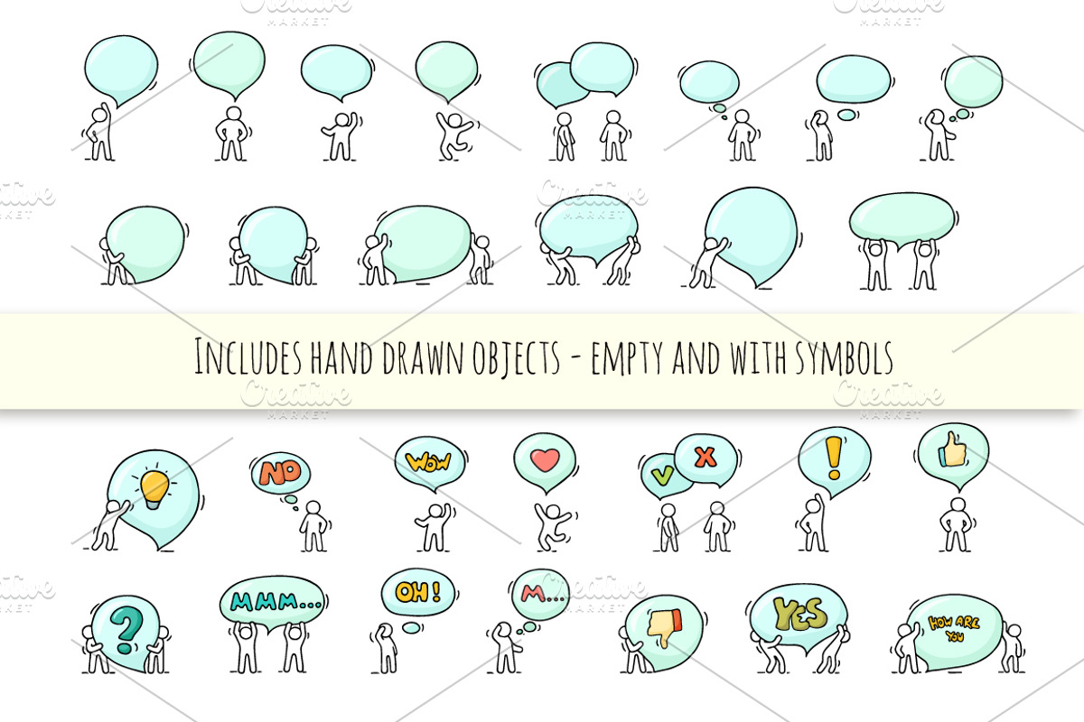 People with Speech Bubbles, an Object Graphic by Sapunkele (Photo 2 of 6)