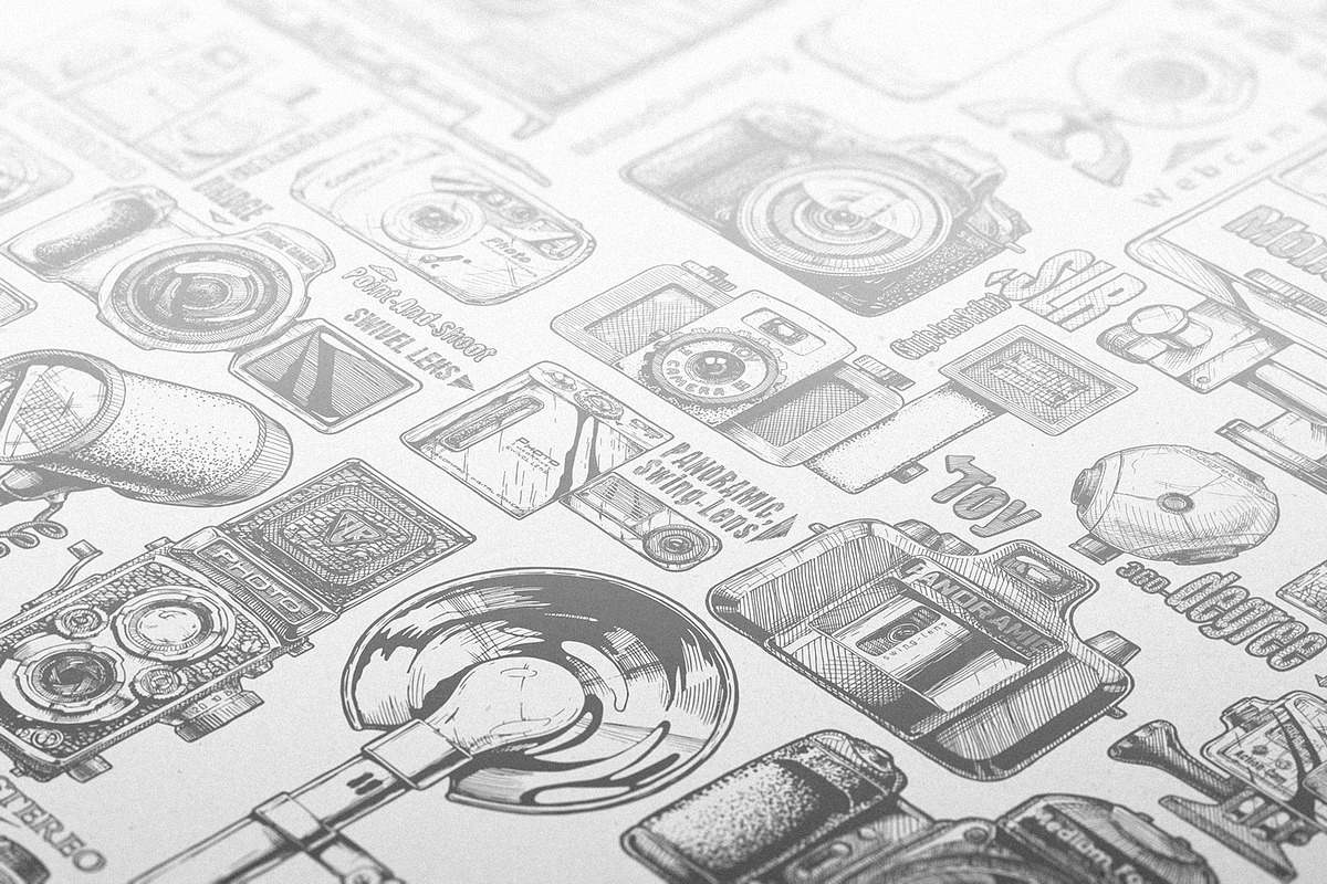 Types of photo cameras, an Education Illustration by CatMadePattern (Photo 5 of 8)