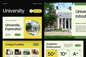 University - Google Slides Template, a Presentation Template by YossyOneStd