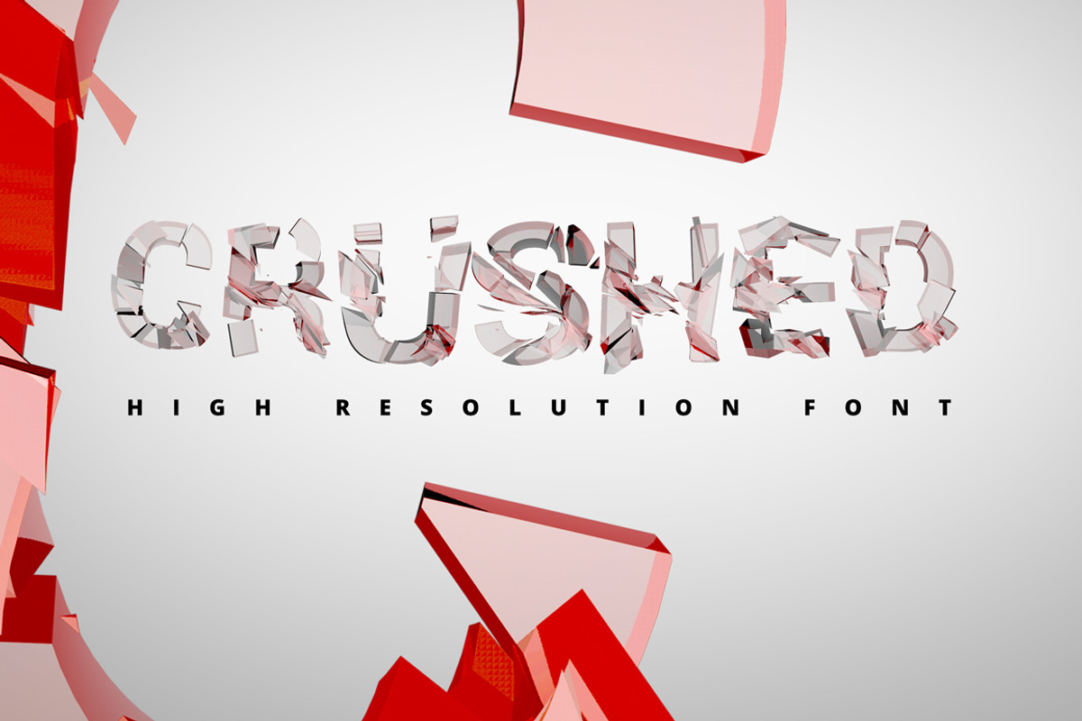Crushed Transparent Font, an Object Graphic by Kahuna Design (Photo 1 of 4)