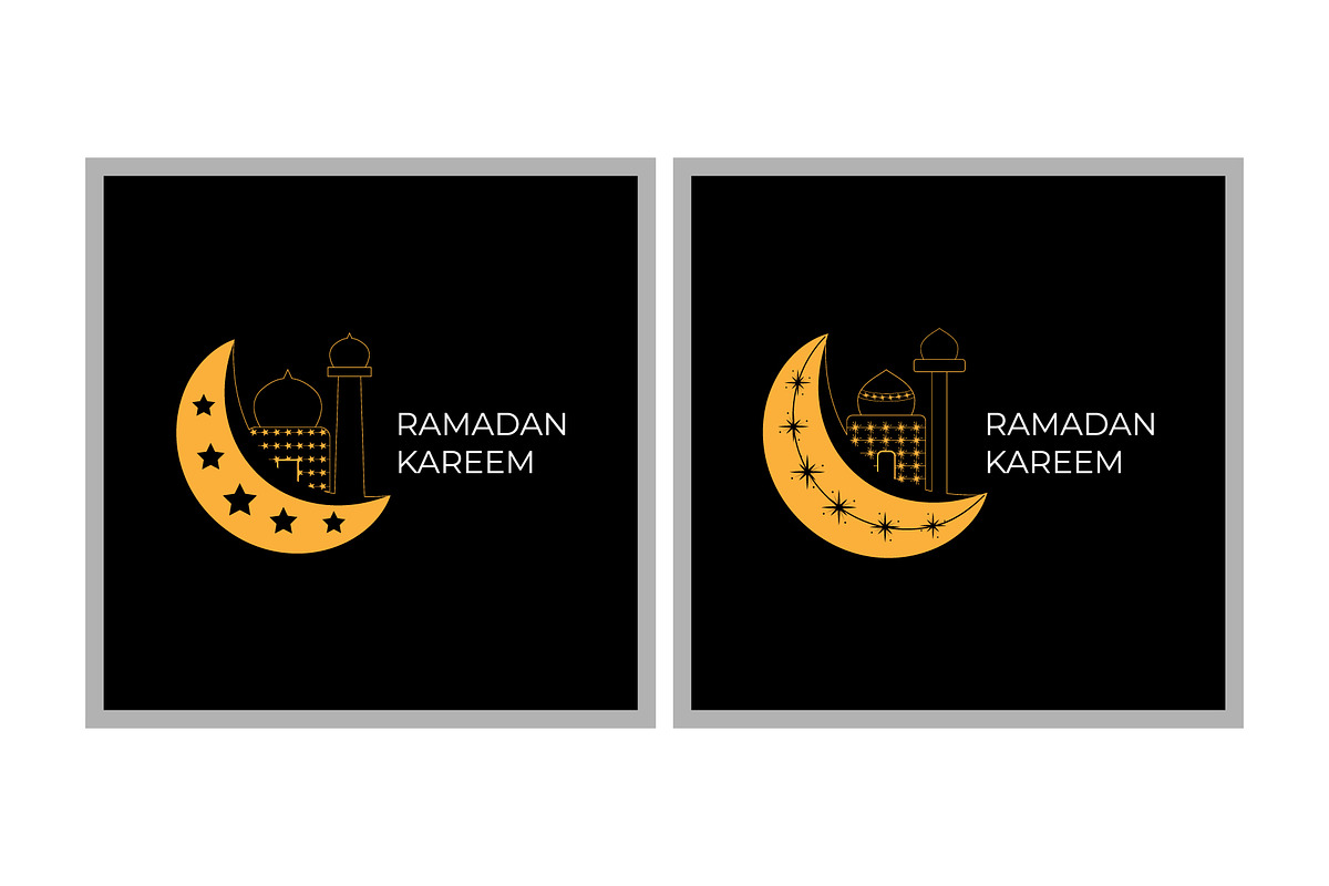 Ramadan Kareem Greeting Card, a Seasonal Illustration by Lakhan1998 (Photo 3 of 6)