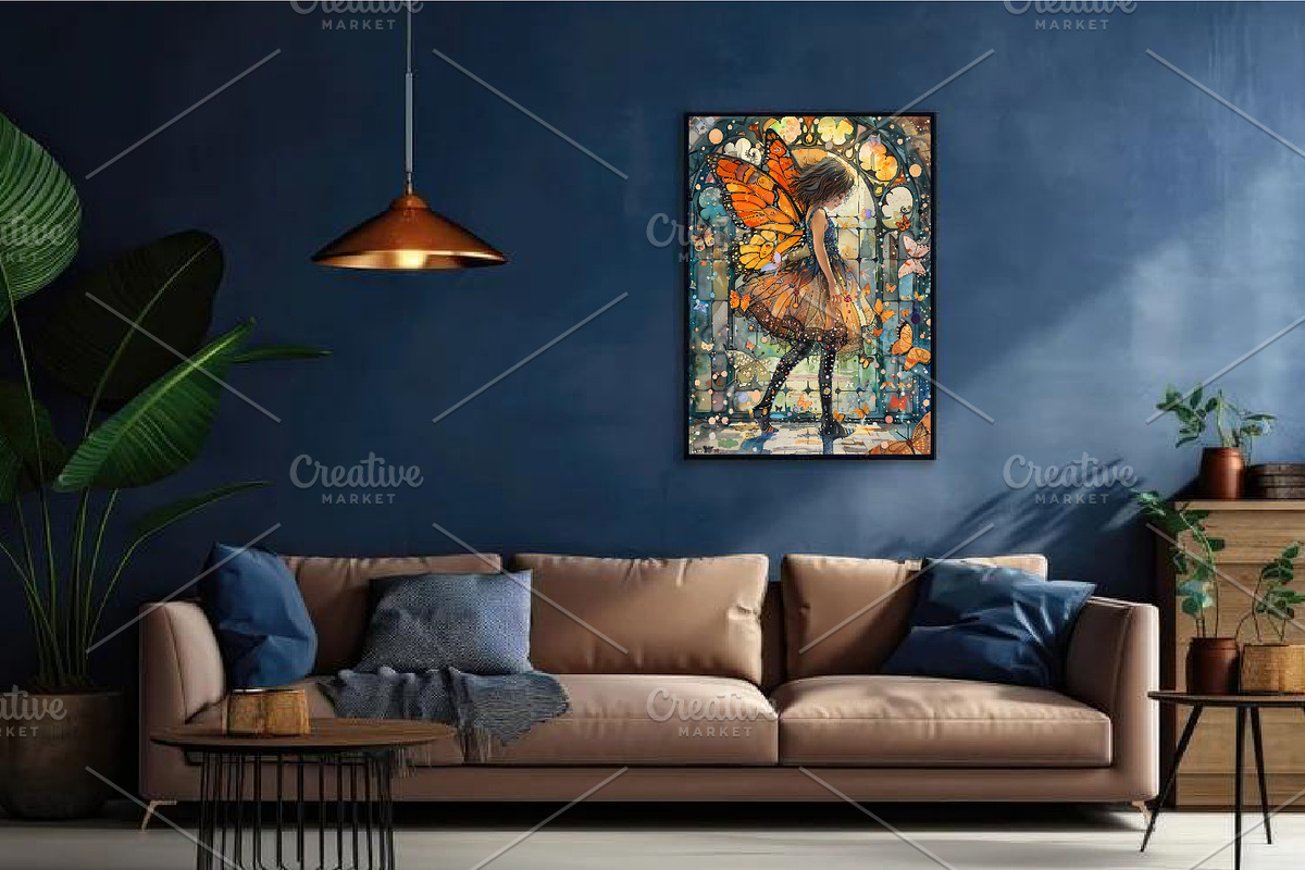 Little fairy. Watercolor. Wall Art., a Decorative Illustration by KENO Mascots (Photo 6 of 7)