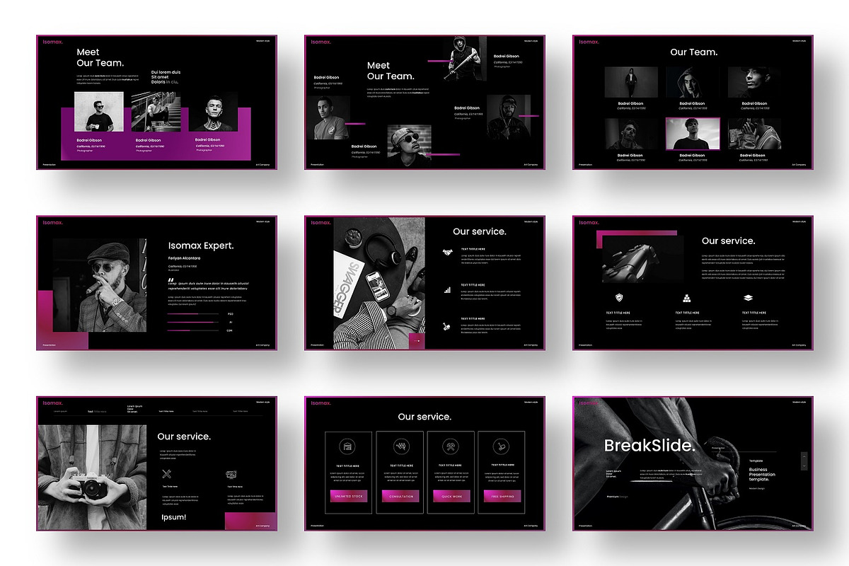 Isomax  – Business PowerPoint, a Presentation Template by Dens Creative Studio (Photo 3 of 6)