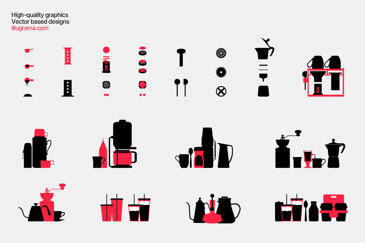 Coffee - Modern Graphics, a Food Illustration by illugrama (Photo 16 of 18)