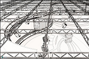 Virtual TV Studio News Set 35, an Architecture 3D Model by akerStudio (Thumbnail 27 of 39)