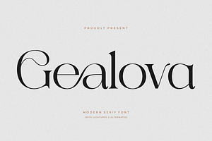 Gealova Modern Serif Font