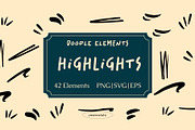 Doodle Elements & Scribble Lines, an Object Graphic by Create with Tabi (Thumbnail 6 of 7)