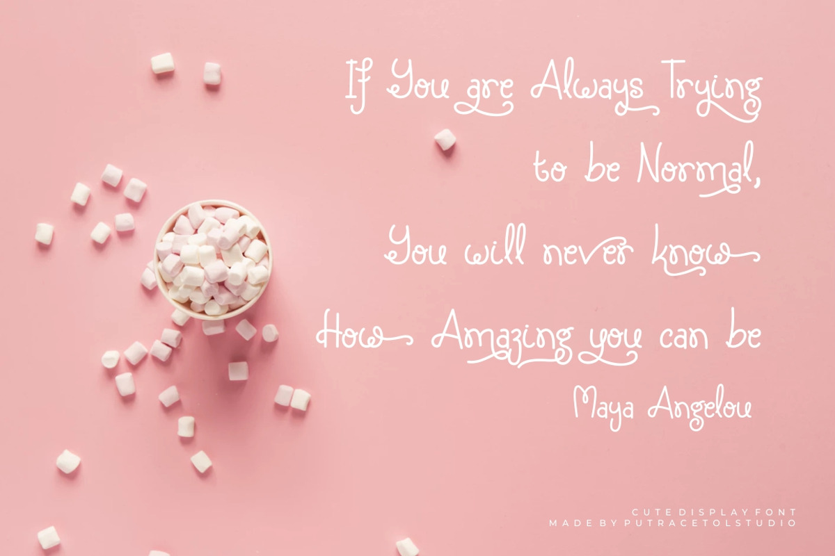 Silky Candy - Cute Sweet Font preview 4