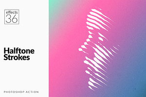 36 Halftone Strokes Effects