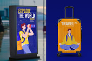 Travel illustration Art, a Person Illustration by Vectors Market (Thumbnail 3 of 9)