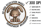 Whimsical Christmas Fluffy Bunny PNG, an Illustration by Craft Nest (Thumbnail 2 of 11)