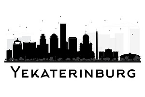 Yekaterinburg Skyline Silhouette