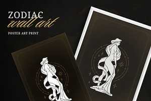 Virgo Zodiac Goddess Wall Art