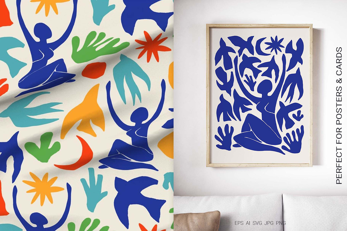 Matisse Style Patterns & Poster, a Pattern Graphic by Irina Ostapenko (Photo 5 of 5)