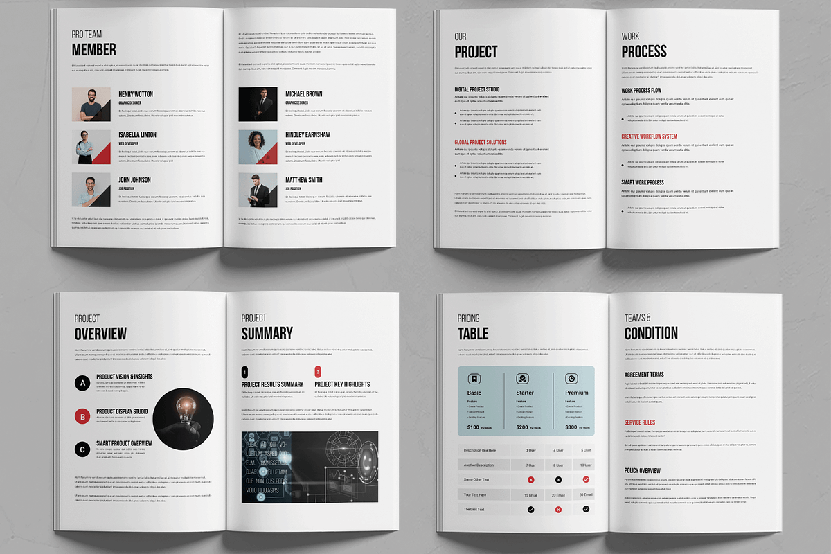 Corporate Business Proposal Template, a Brochure Template by MightyDesign (Photo 3 of 6)