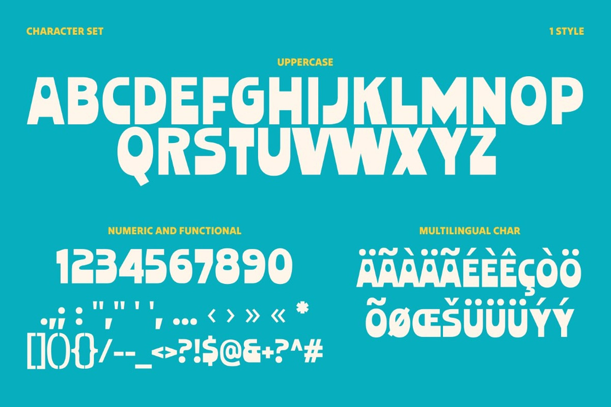 Palm Coast - Bold Retro Display Font, a Font by Studio Moara (Photo 7 of 9)
