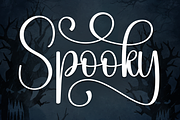 Spooky | Script Font, a Handwritten Font by Scratchones (Thumbnail 1 of 8)