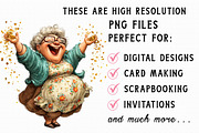 New year Funny Old Lady Sublimation, an Icon by Libby Wishes (Thumbnail 6 of 7)