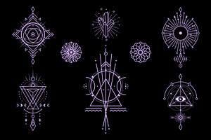 8 Sacred Geometry Illustrations