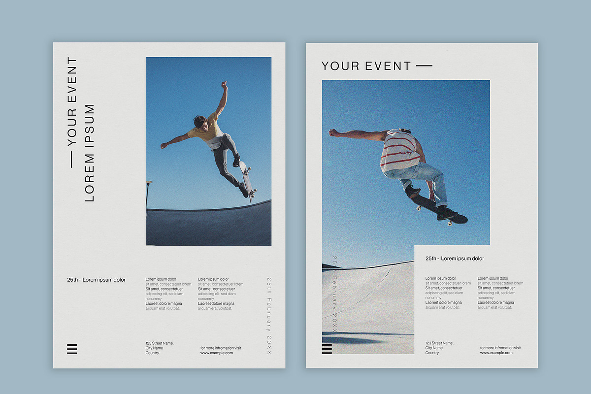Minimal Poster Layout Design, a Poster Template by wavebreak