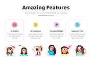 Animated Hair Care Stickers, an Outline Icon by Vectors Market (Thumbnail 2 of 7)