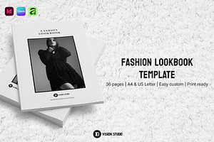 Fashion Lookbook Canva InDesign