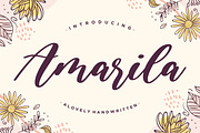 Amarila - Lovely Handwritten Font, a Script Font by Balpirick Studio (Thumbnail 1 of 8)