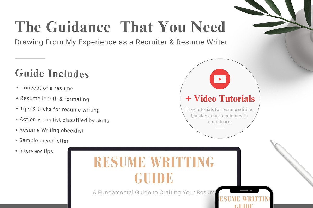 Canva Resume Template | Word, a Resume Template by CreativeZoom (Photo 5 of 7)