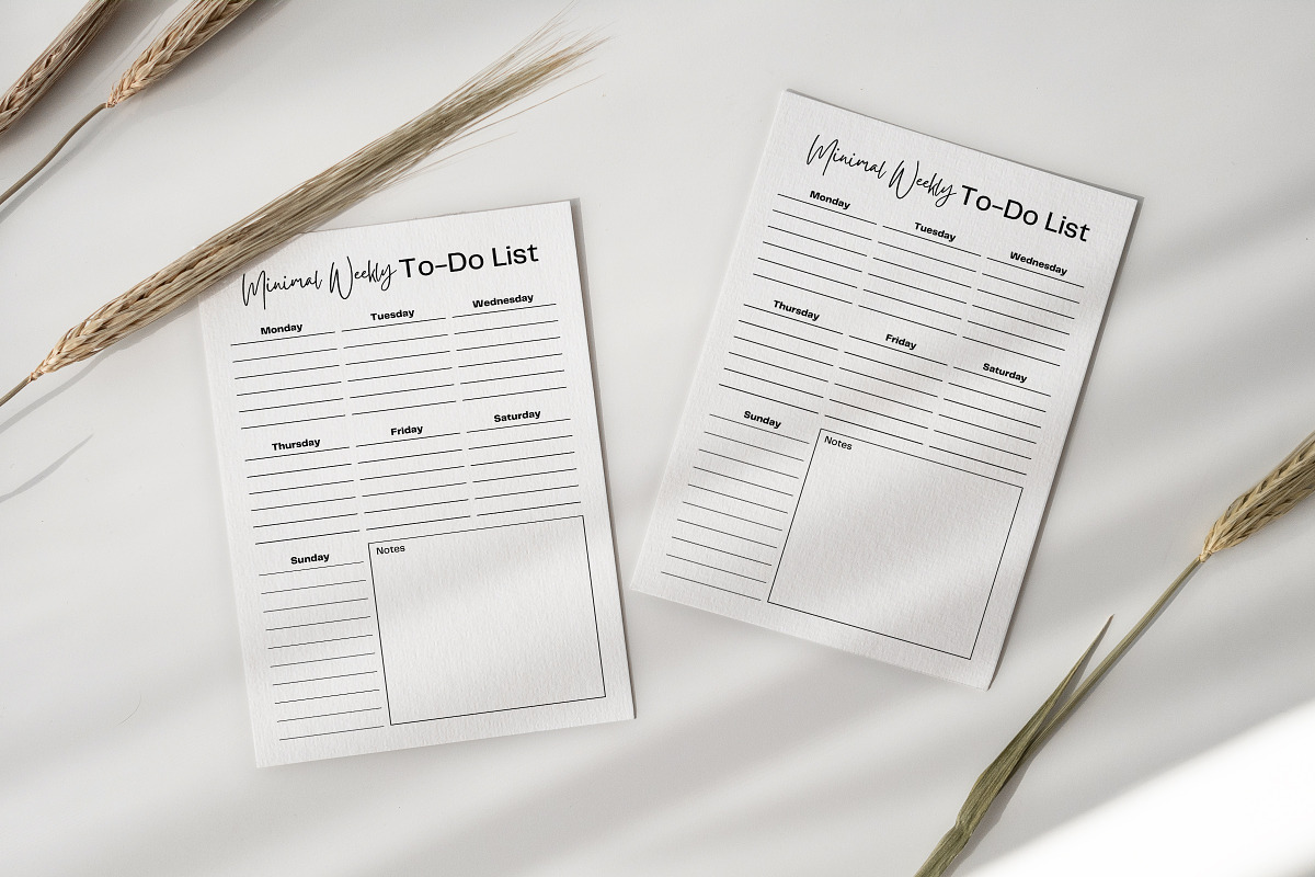 Weekly To Do List Printable Planner, a Print Template by Snapybiz
