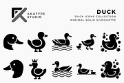 Duck Icons Collection, a Solid Icon by Akatype Studio (Thumbnail 1 of 3)