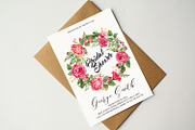 Bridal Shower Invitation Card, a Card Template by graphicforest (Thumbnail 2 of 3)