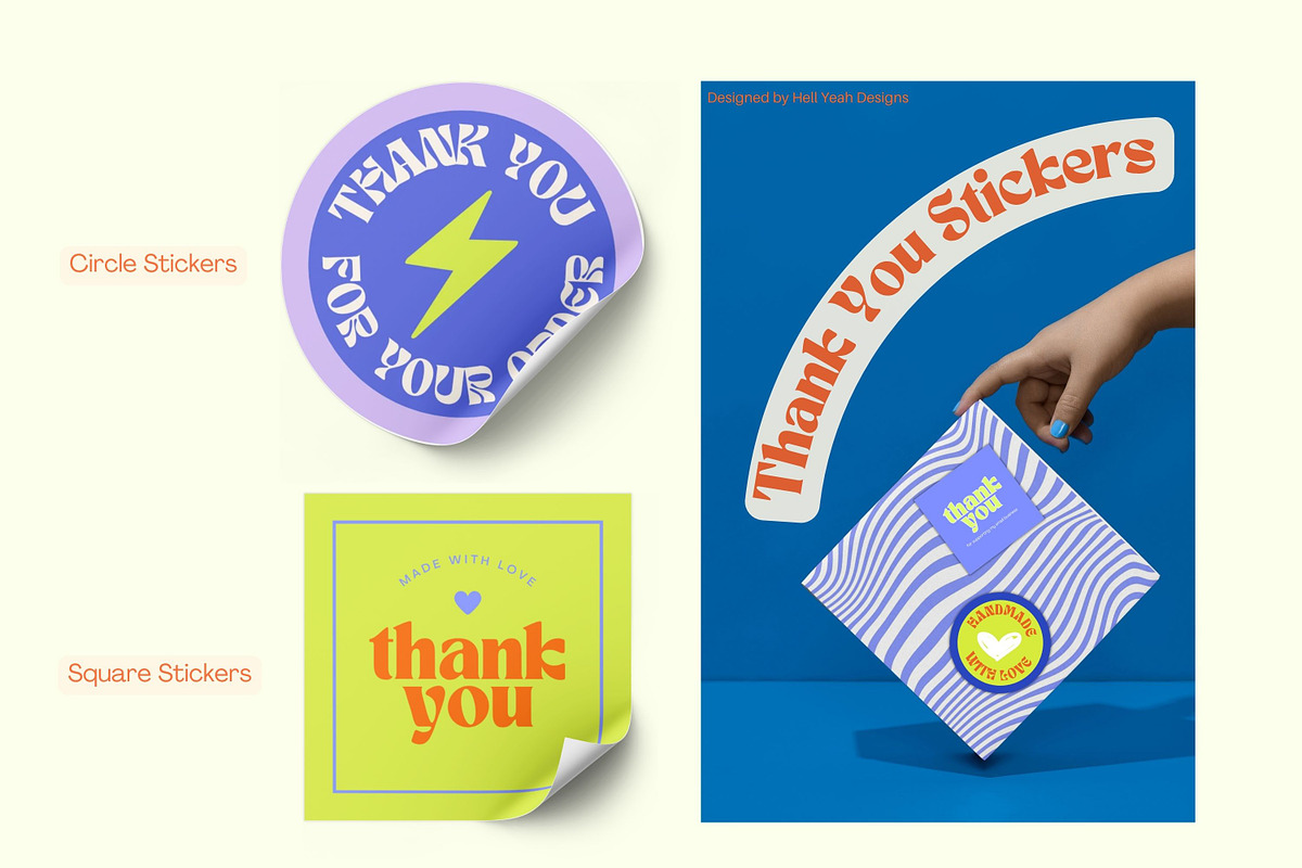 Ultimate Funky & Vibin Branding Kit, a Branding & Logo Template by Hell Yeah Designs (Photo 19 of 29)