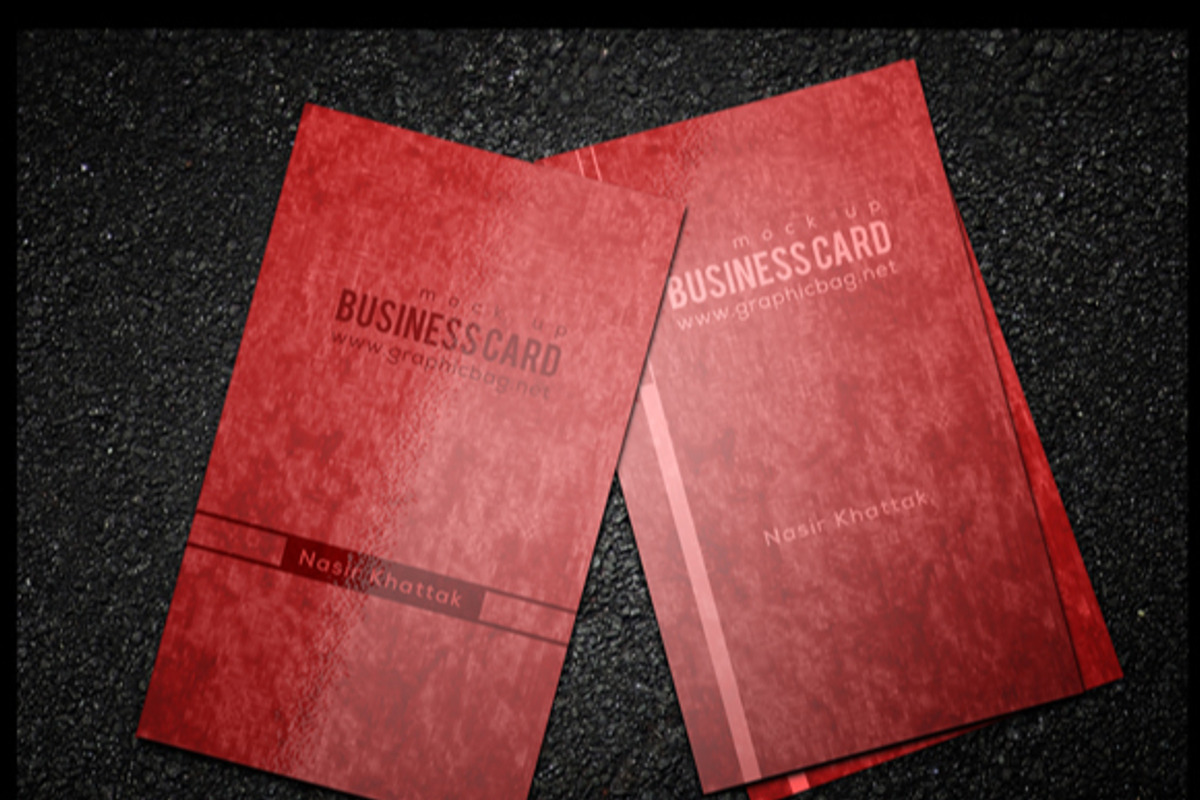 Shainy Business card Mockups, a Print Template by NasirGrfx (Photo 5 of 5)