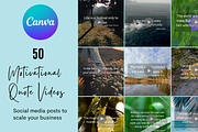 50 Motivational Quote Videos Ig Post, a Social Media Template by Daffodil Dream Studio (Thumbnail 1 of 3)