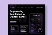 Crypto Currency Landing Page, a Landing Page Template by CreativeShaper (Thumbnail 2 of 6)
