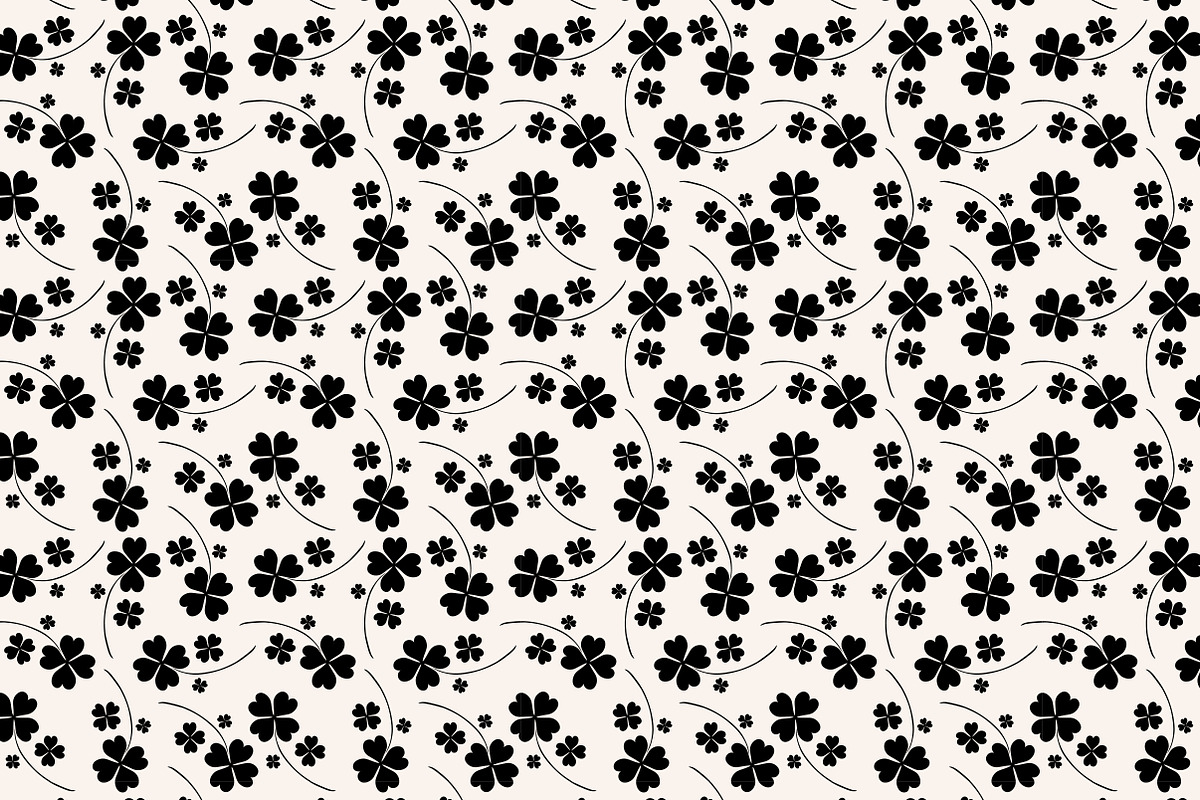 14 Patterns with Fourleaf Clovers preview 3