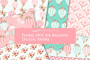 Hot Air Balloon Pink Set, an Illustration by Mia's Graphic Design (Thumbnail 7 of 8)