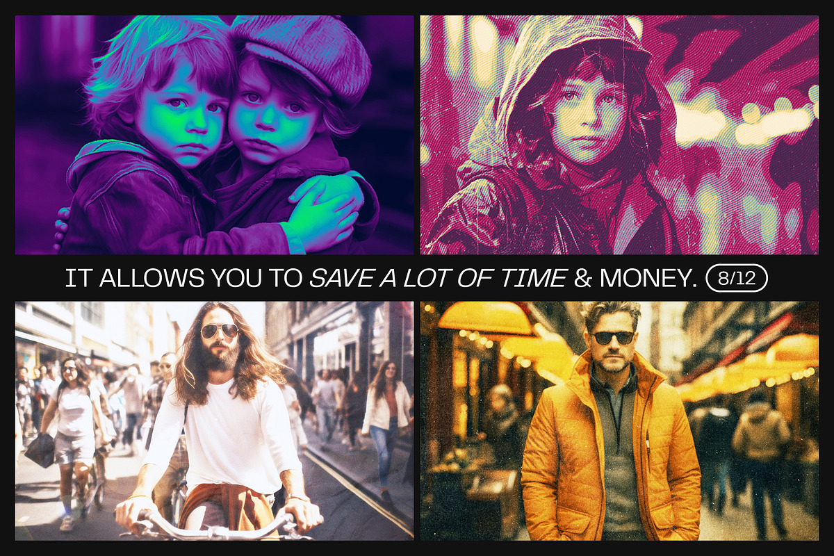 12 Photo Effect Templates, a Layer Style Add-On by iDoodle Studio (Photo 5 of 6)