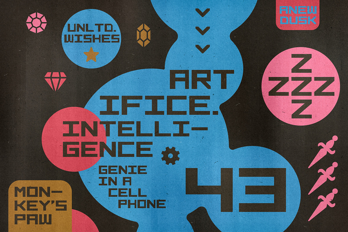 Quark | Y2K Block Type, a Sans Serif Font by Artifact Bazaar (Photo 3 of 9)