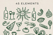 Mediterranean Vibes Clipart, an Object Illustration by Teresa Art Store (Thumbnail 8 of 8)