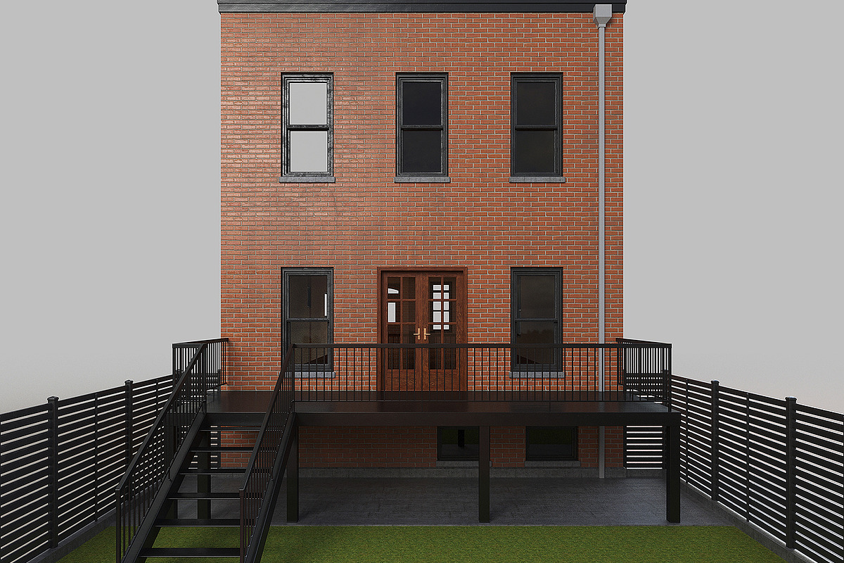 Brownstone townhouse, an Architecture 3D Model by happy brush (Photo 8 of 8)