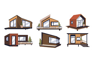 Set of modular building or mobile, an Object Illustration by Elegant Solution