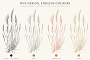 Fern & Grass Line Art Collection, a Decorative Illustration by AW Studios (Thumbnail 2 of 11)