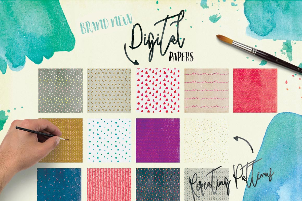 Font & Watercolor Bundle 93% OFF preview 7